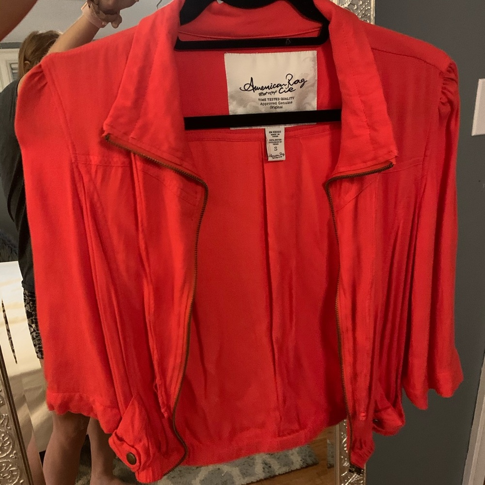 American Rag adorable jacket - perfect color pop!